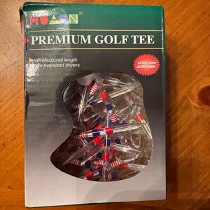 Huan Premium Golf Tees with American Flag Design